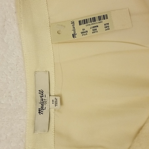 Madewell Cream Mini Skirt - Picture 3 of 6